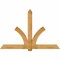 Ekena Millwork Redmond Rough Sawn Timber Gable Bracket, Western Red Cedar, 84"W x 56"H x 4"D x 6"F, 16/12 Pitch GBW084X56X0406RED00RWR - alternate 1